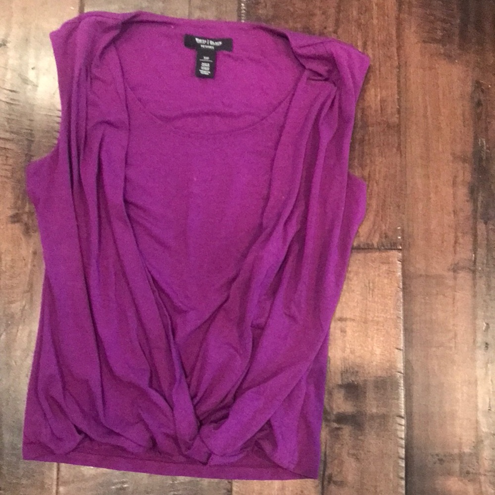 White House‎ black market purple tank scoop neck